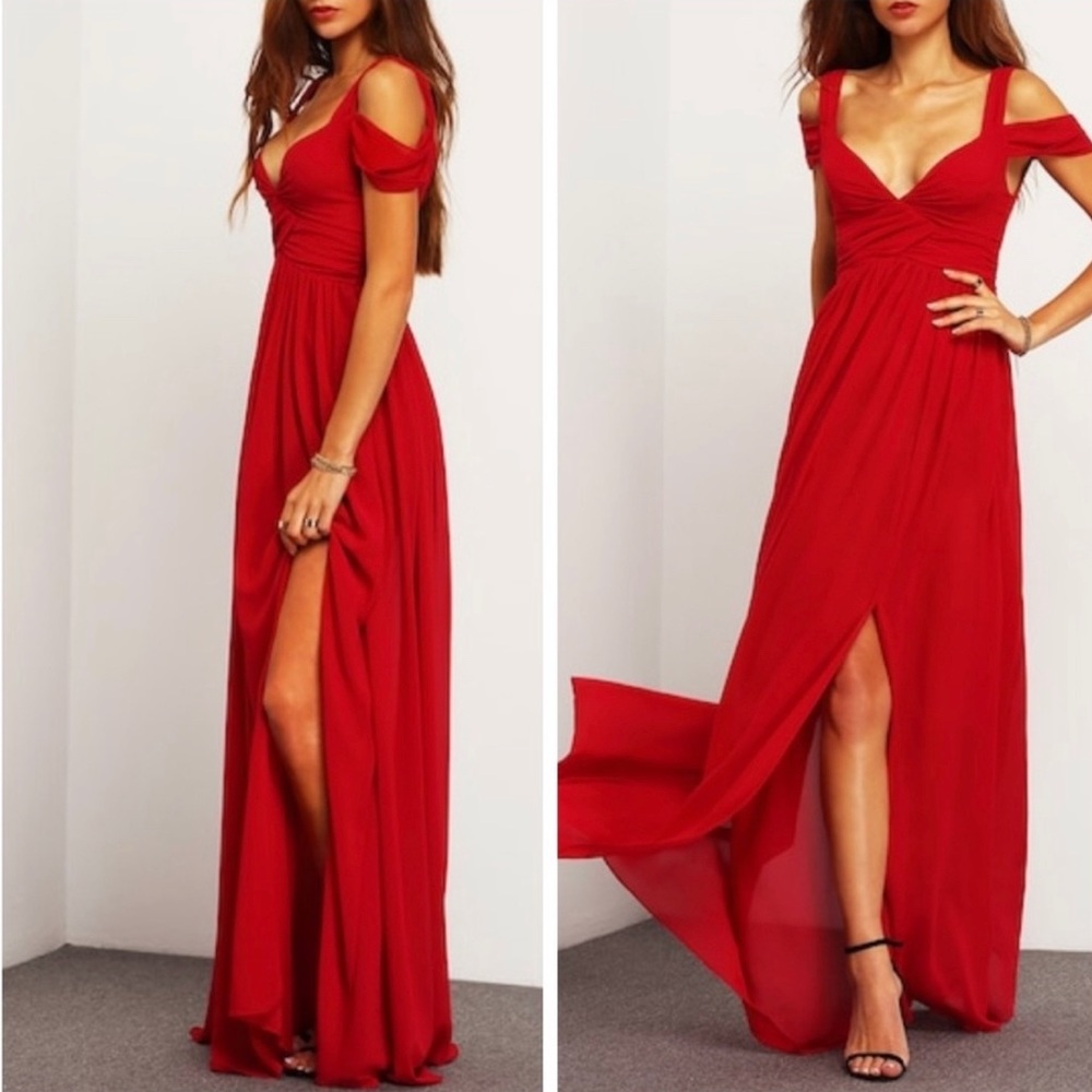 🌹 “Pretty Women” Sexy Red Party Dress 🌹